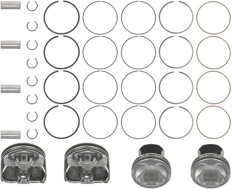 GOIPKO 23040-2G500 Engine Piston Kit with Pin and Snap Ring Oversize + 0.50MM Fit for Hyundai Sonata Kia Sorento Optima 2.4L 2011-2019 Replace# 23410-2G500, 23040-2G510 - Image 2